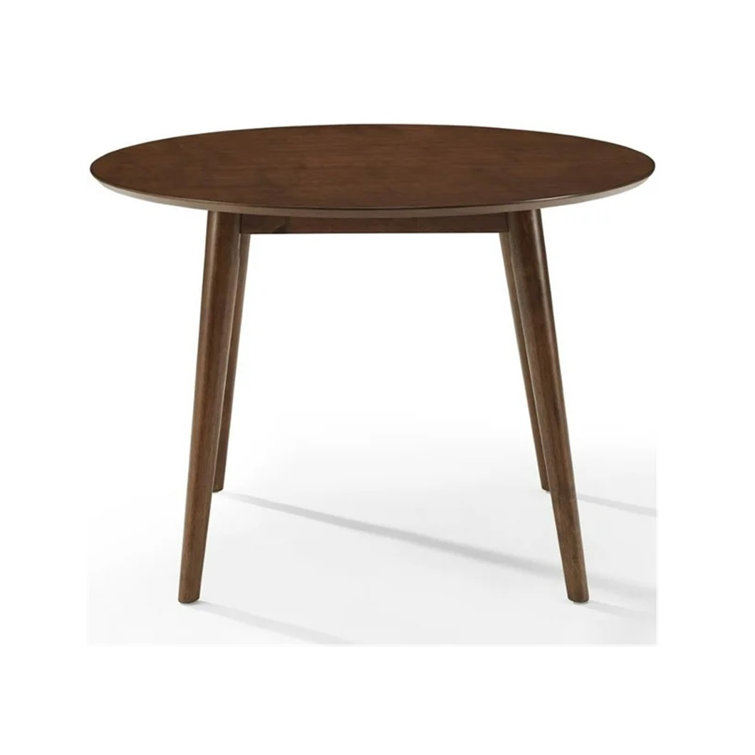 Mid-Century Modern Landon 47'' Round Mahogany Wood Dining Table