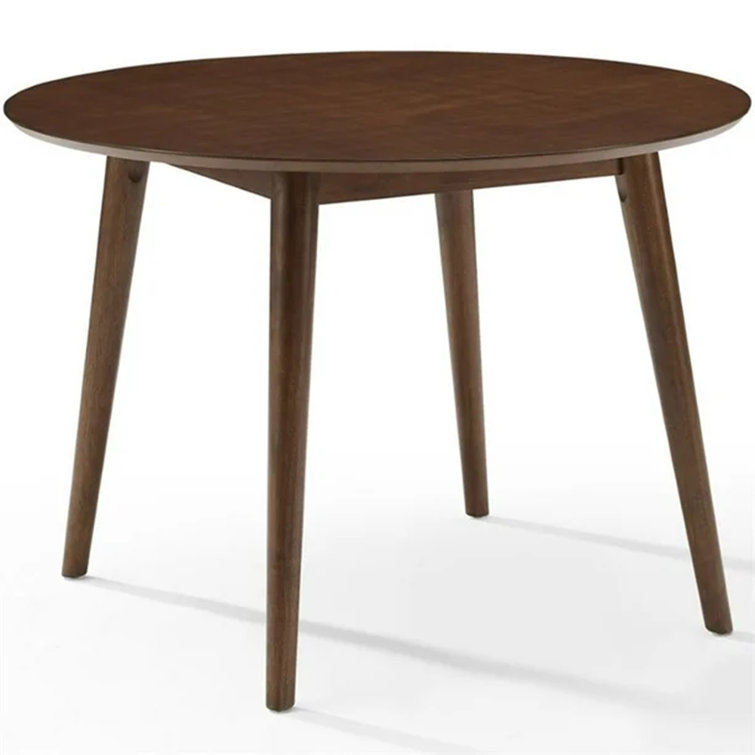 Mid-Century Modern Landon 47'' Round Mahogany Wood Dining Table