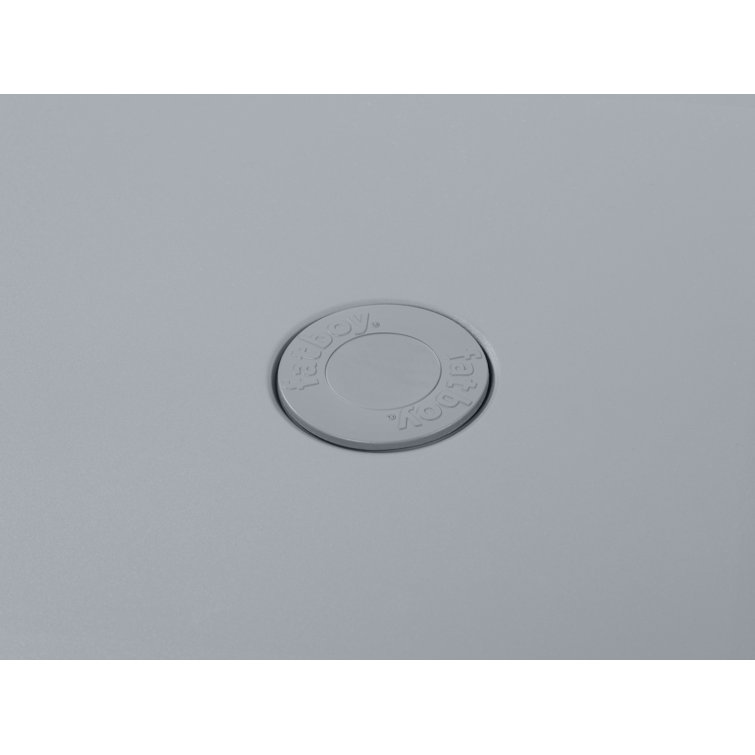 Elephant Gray Powder-Coated Aluminum Outdoor Dining Table