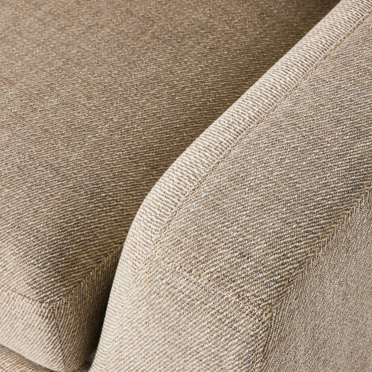 Merino Cotton L-Shaped Linen Upholstered Sectional Sofa