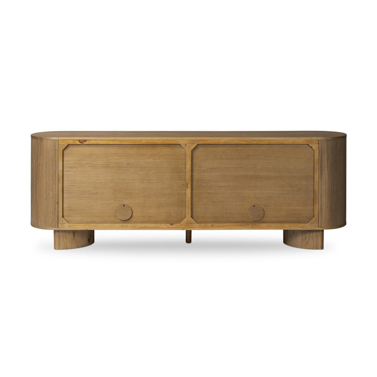 Haiden 94'' Worn Oak Solid and Veneer Sideboard