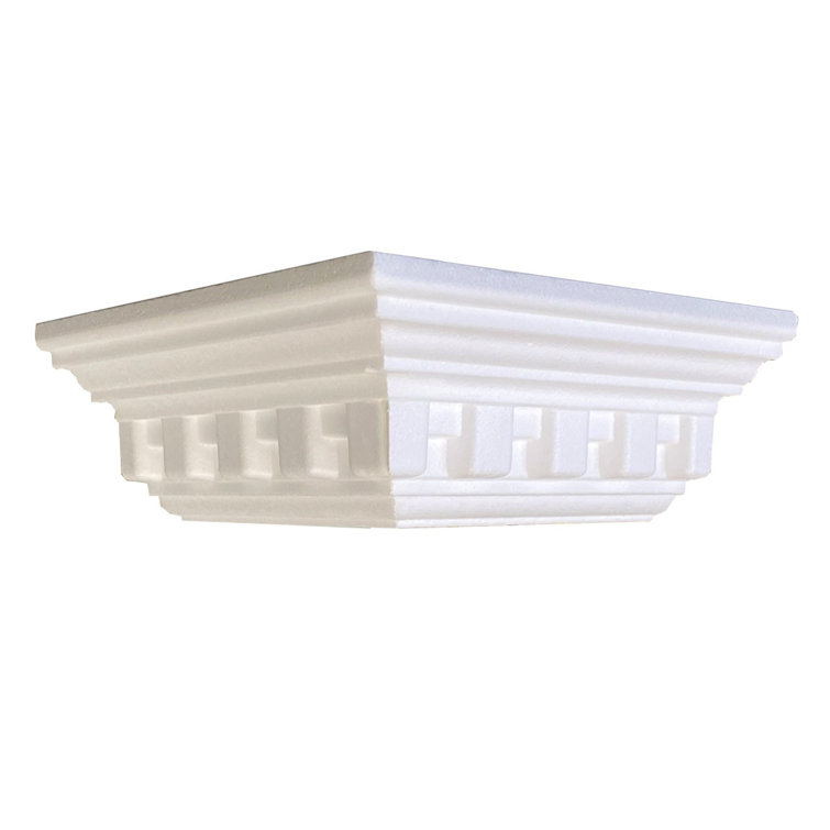 Dentil White Styrofoam Crown Molding for Ceiling