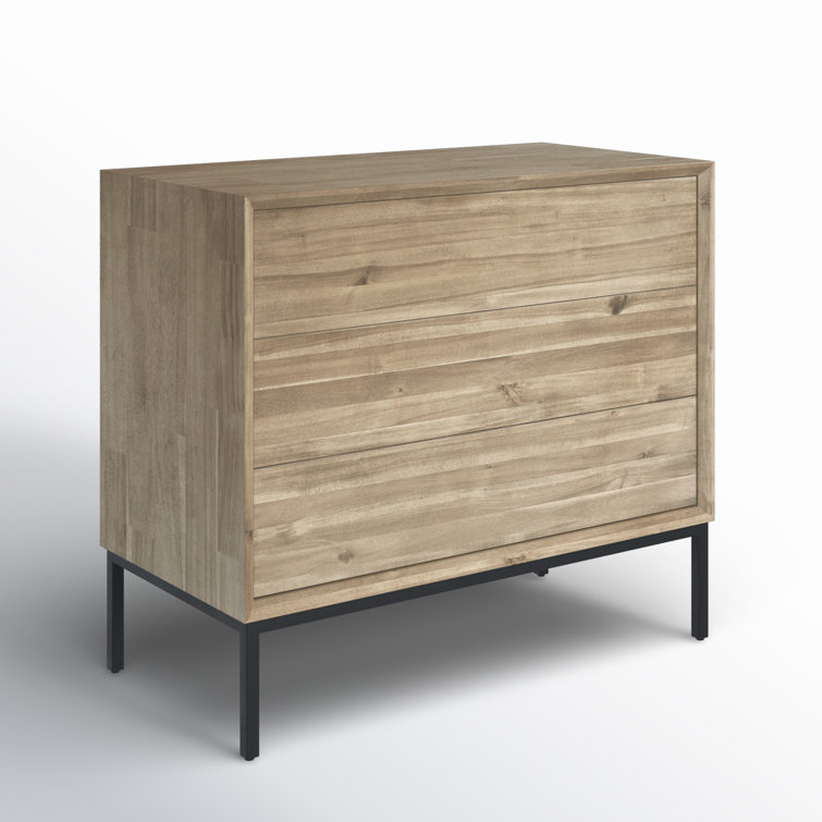 Hathaway Newton Brown 3-Drawer Industrial Chest