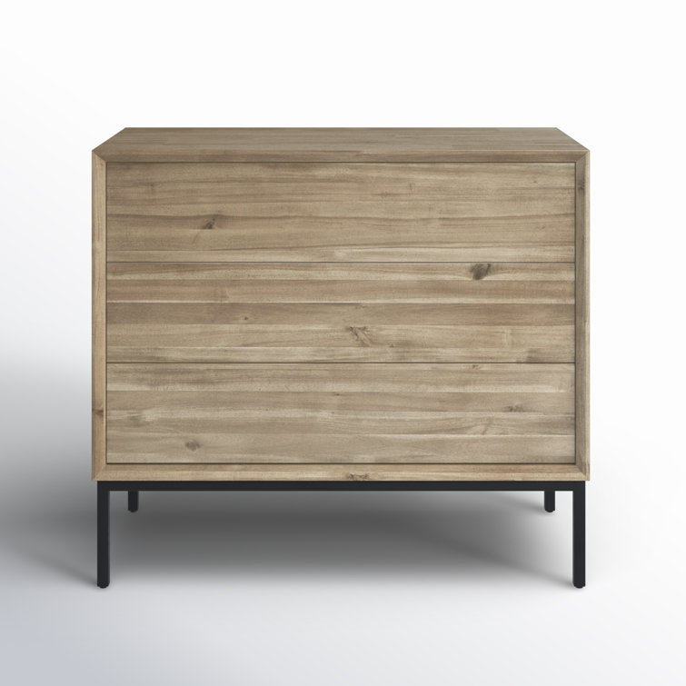 Hathaway Newton Brown 3-Drawer Industrial Chest
