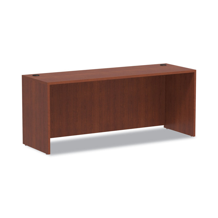 Medium Cherry 71'' Credenza Shell with Filing Cabinet