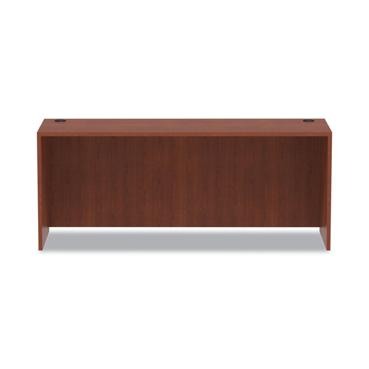 Medium Cherry 71'' Credenza Shell with Filing Cabinet