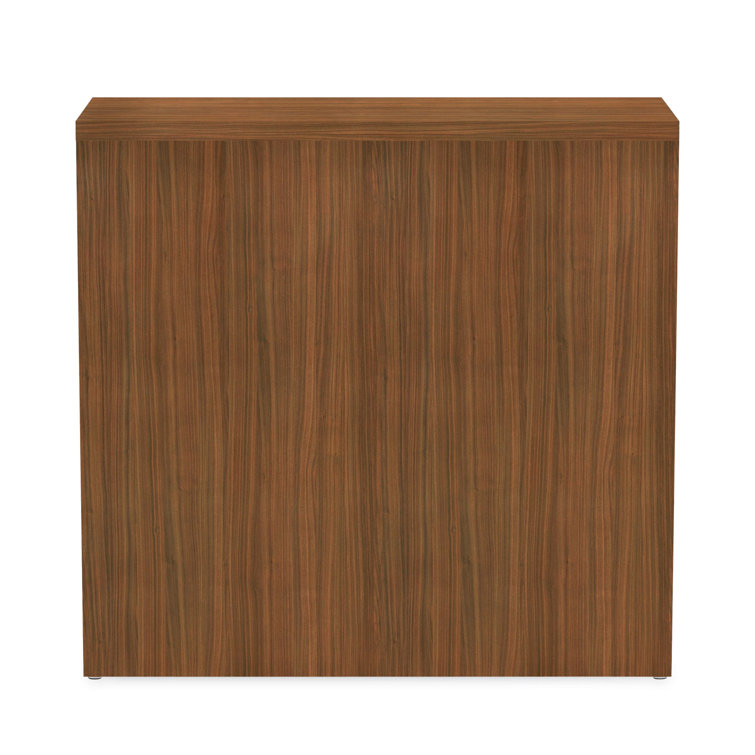 Valencia Modern Walnut 2-Shelf Adjustable Bookcase