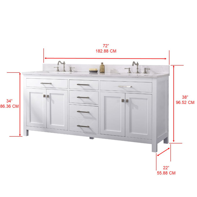 Jasper 72'' W Double Vanity
