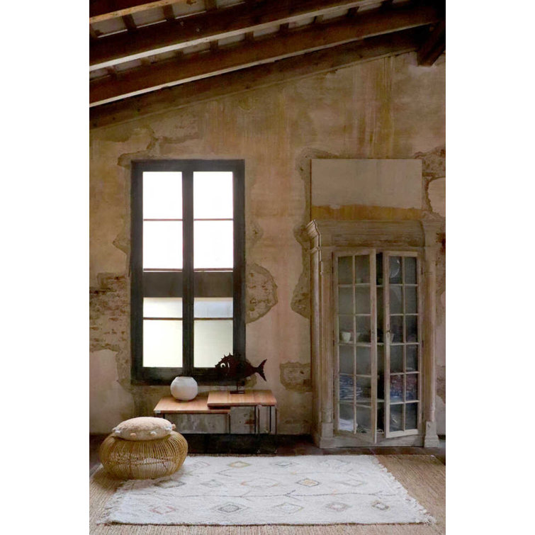 Kaarol Earth Ivory and Natural Rectangular Washable Rug