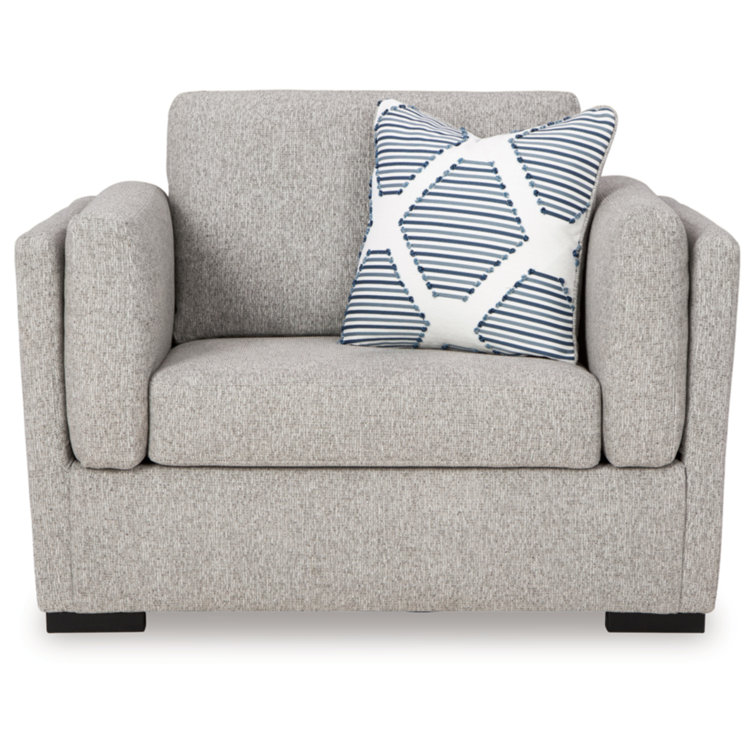 Evansley Oversized Gray Fabric Chair and a Half