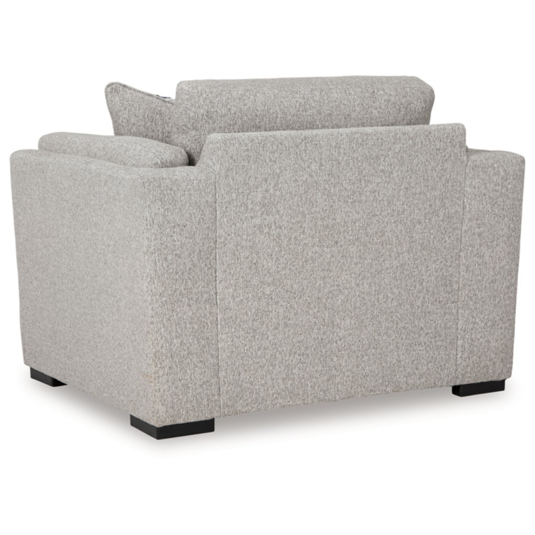 Evansley Oversized Gray Fabric Chair and a Half