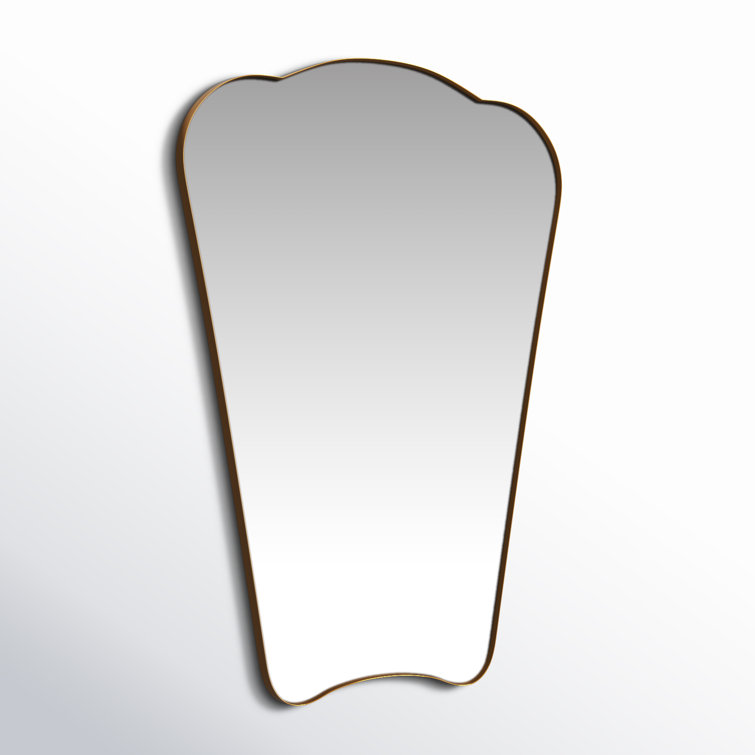 Antique Brass Iron Flat Wall Mirror