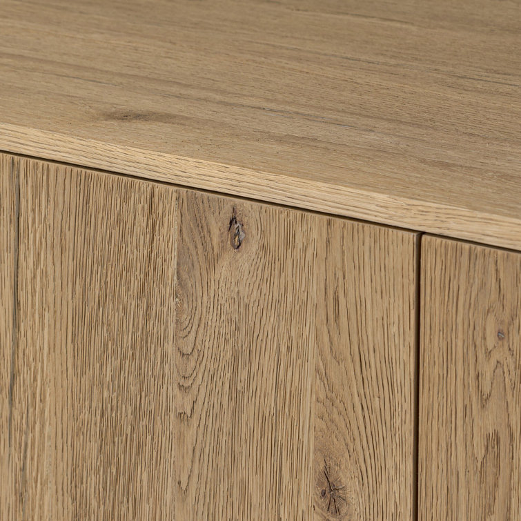 Haiden 94'' Worn Oak Solid and Veneer Sideboard