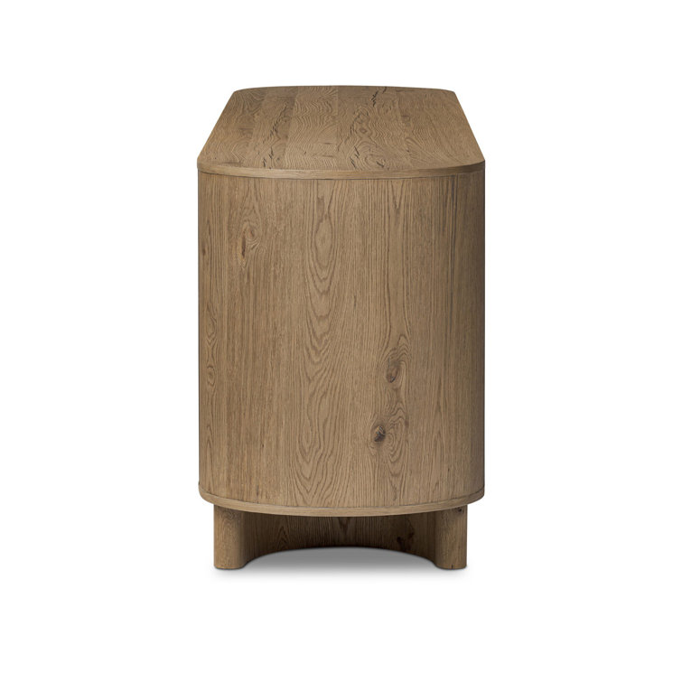 Haiden 94'' Worn Oak Solid and Veneer Sideboard