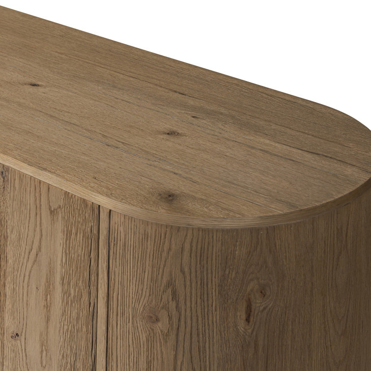 Haiden 94'' Worn Oak Solid and Veneer Sideboard