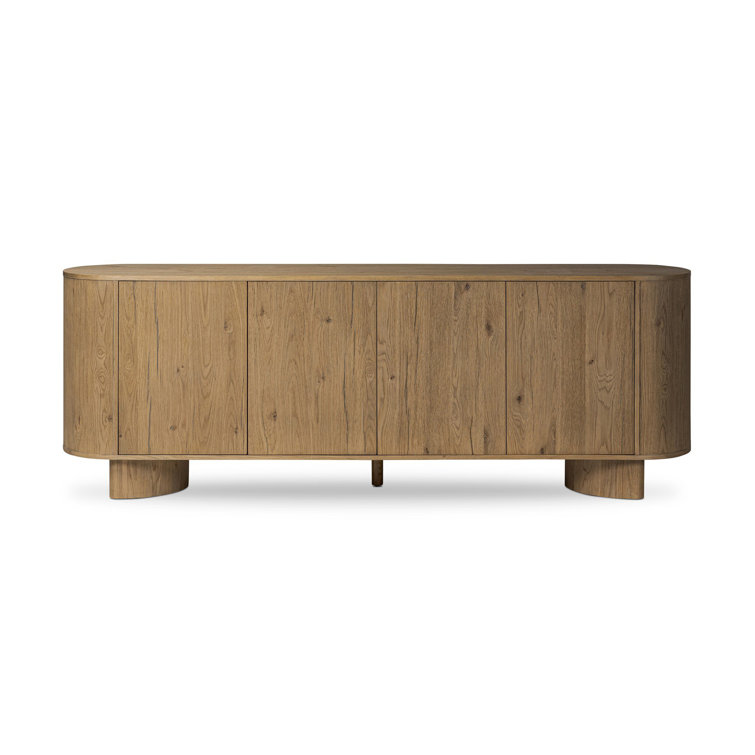 Haiden 94'' Worn Oak Solid and Veneer Sideboard