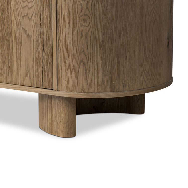 Haiden 94'' Worn Oak Solid and Veneer Sideboard