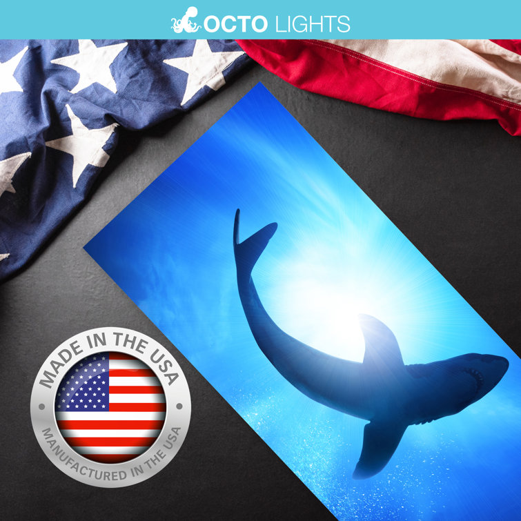 Ocean Shark Magnetic LED Fluorescent Ceiling Light Cover
