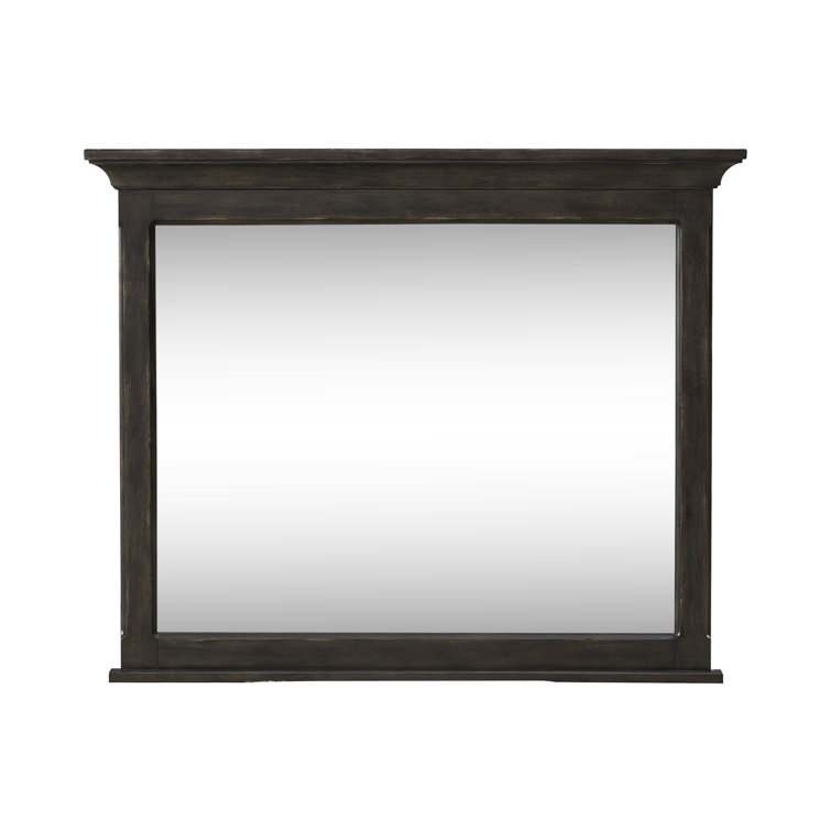 Queen Dark Brown 5-Piece Bedroom Set with Dresser and Mirror