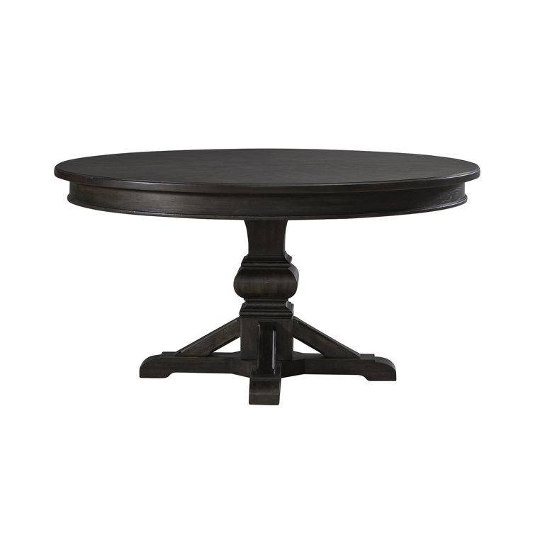 Saddle Brown 5-Piece Pedestal Dining Table Set with Upholstered Chairs
