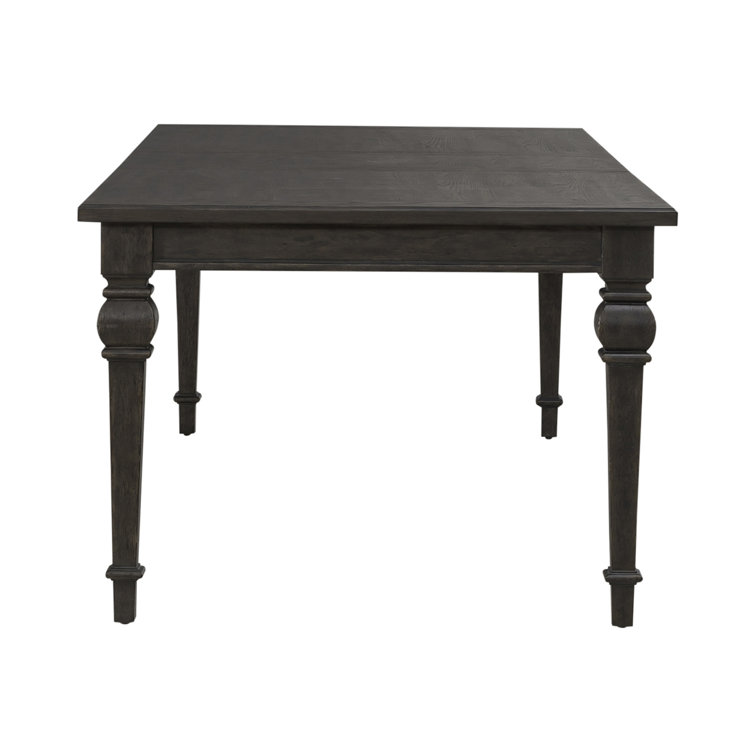 Saddle Brown 7-Piece Rectangular Dining Table Set with Upholstered Chairs