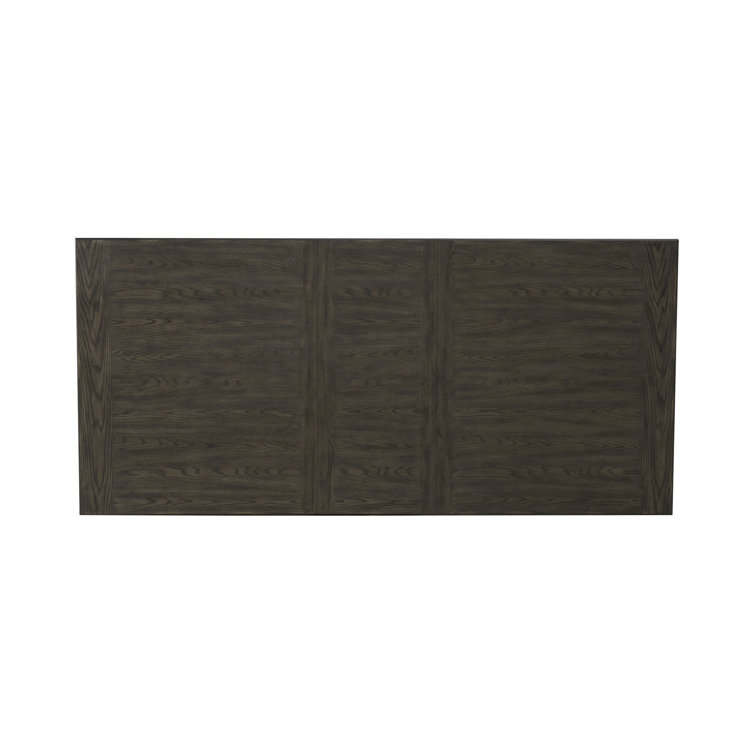 Saddle Brown 7-Piece Rectangular Dining Table Set with Upholstered Chairs