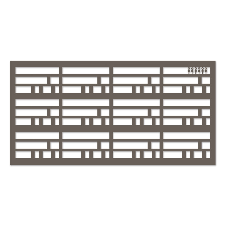Warmstone Wright Decorative Polyethylene Privacy Lattice Panel 2'x4'