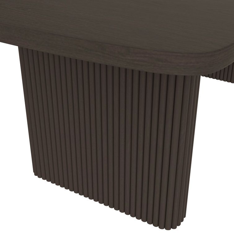 Fairmont Black Ribbed Extendable Dining Table