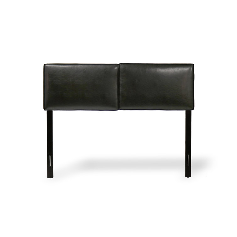 Alexander Black Leather Upholstered Adjustable Headboard