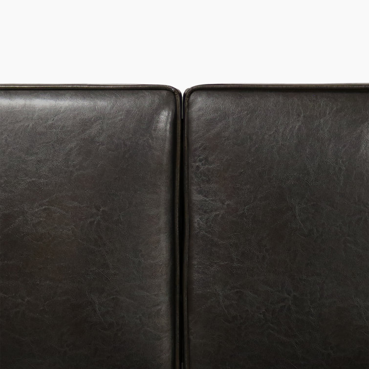 Alexander Black Leather Upholstered Adjustable Headboard