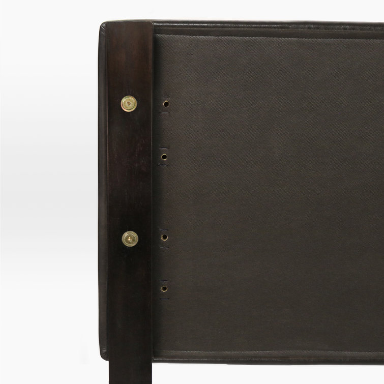 Alexander Black Leather Upholstered Adjustable Headboard