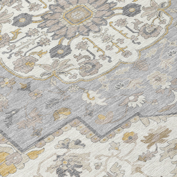 Beige Synthetic Flat Woven Non-slip Rectangular 8' x 10' Rug
