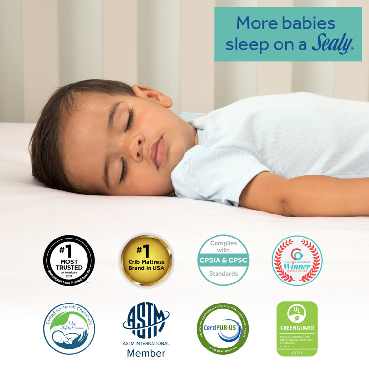 Sealy Baby Posturepedic Grace 2-Stage Hybrid Crib Mattress