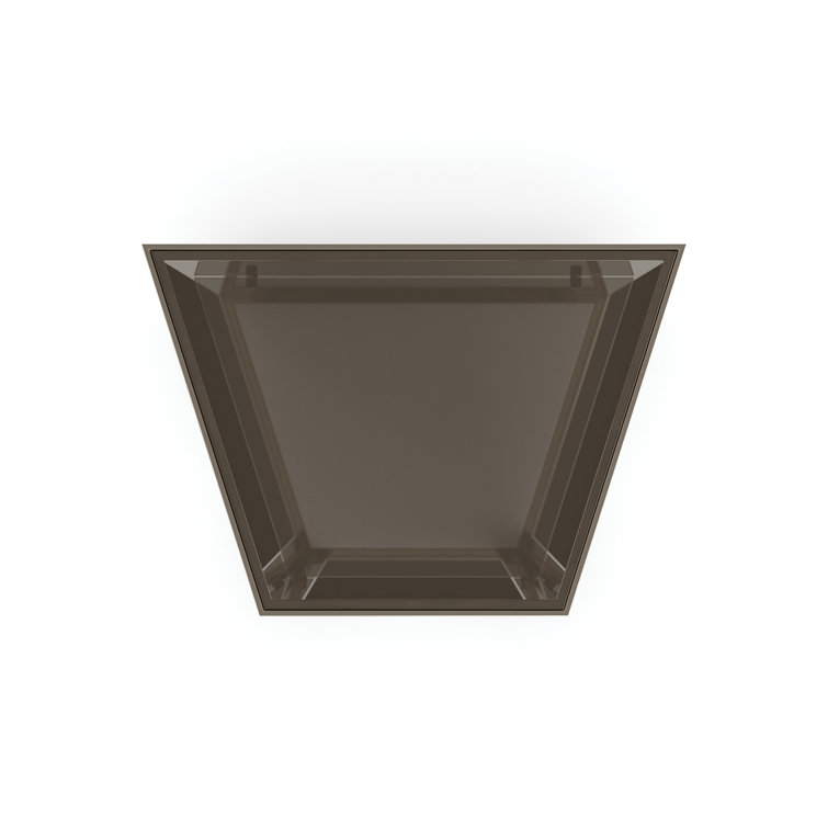 Gold and Glass Contemporary Free Form End Table
