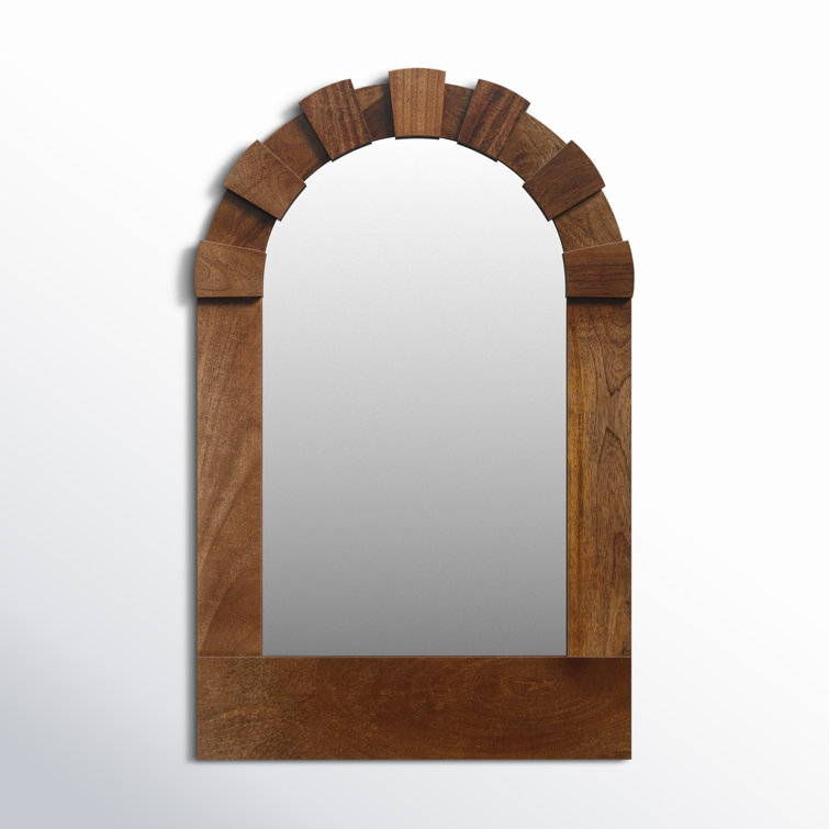 Penny 29'' H Hand-Finished Wood Wall Mirror