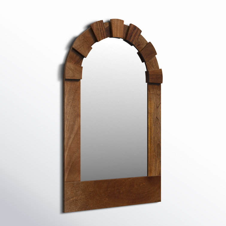 Penny 29'' H Hand-Finished Wood Wall Mirror