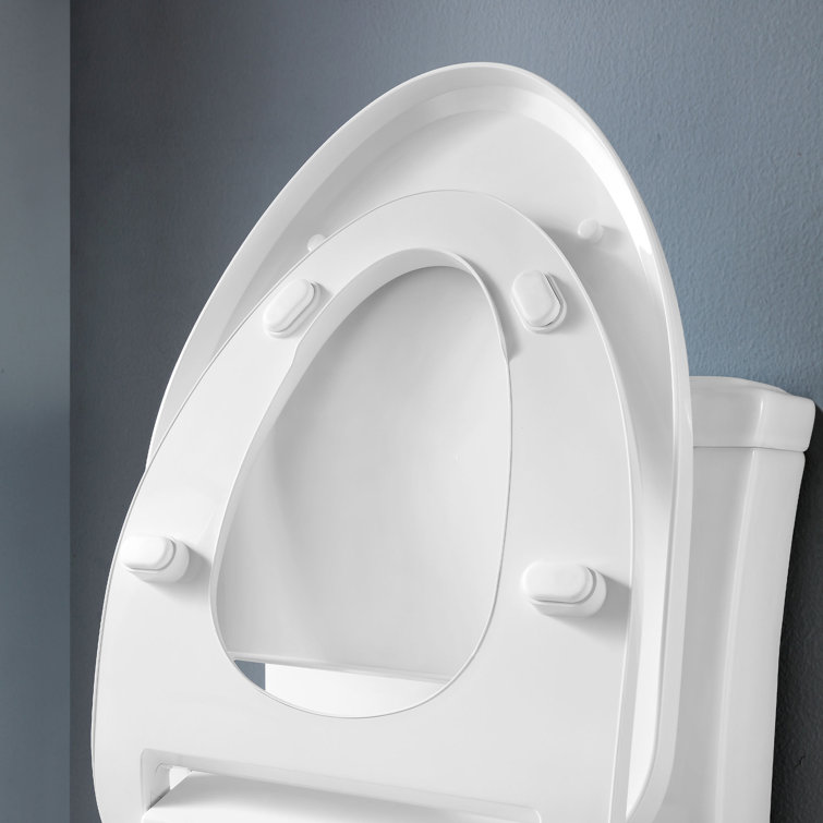 Calero White Electric Bidet Elongated Toilet Seat