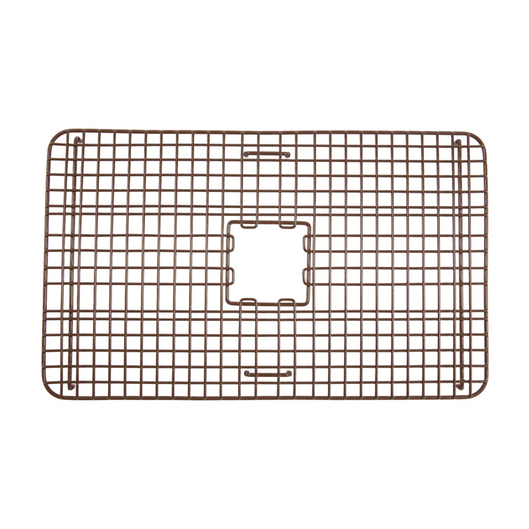 Wright Antique Brown Steel Kitchen Sink Bottom Grid