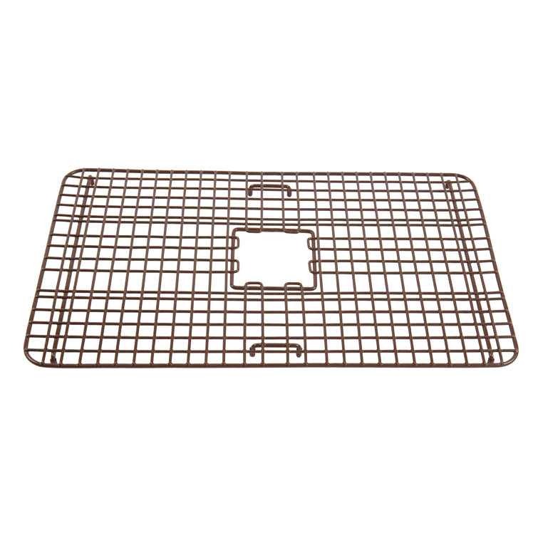 Wright Antique Brown Steel Kitchen Sink Bottom Grid