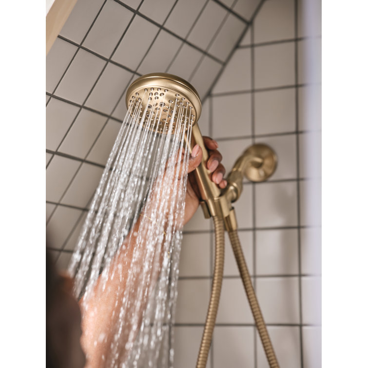 Bronzed Gold Nickel Handheld Wall Mounted Shower Faucet Set