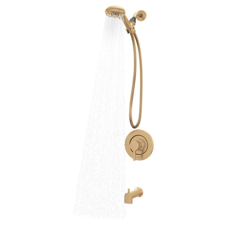 Bronzed Gold Nickel Handheld Wall Mounted Shower Faucet Set