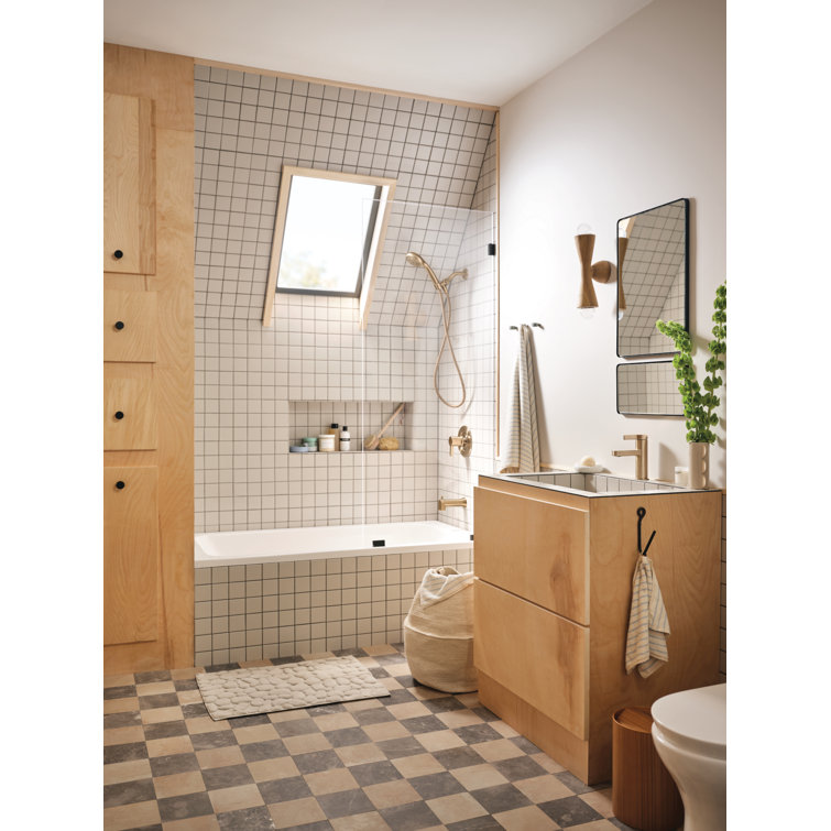 Bronzed Gold Nickel Handheld Wall Mounted Shower Faucet Set