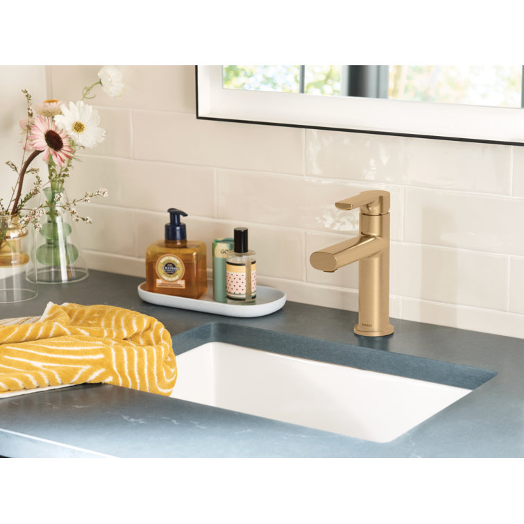 Bronzed Gold Single Handle Modern Bathroom Faucet