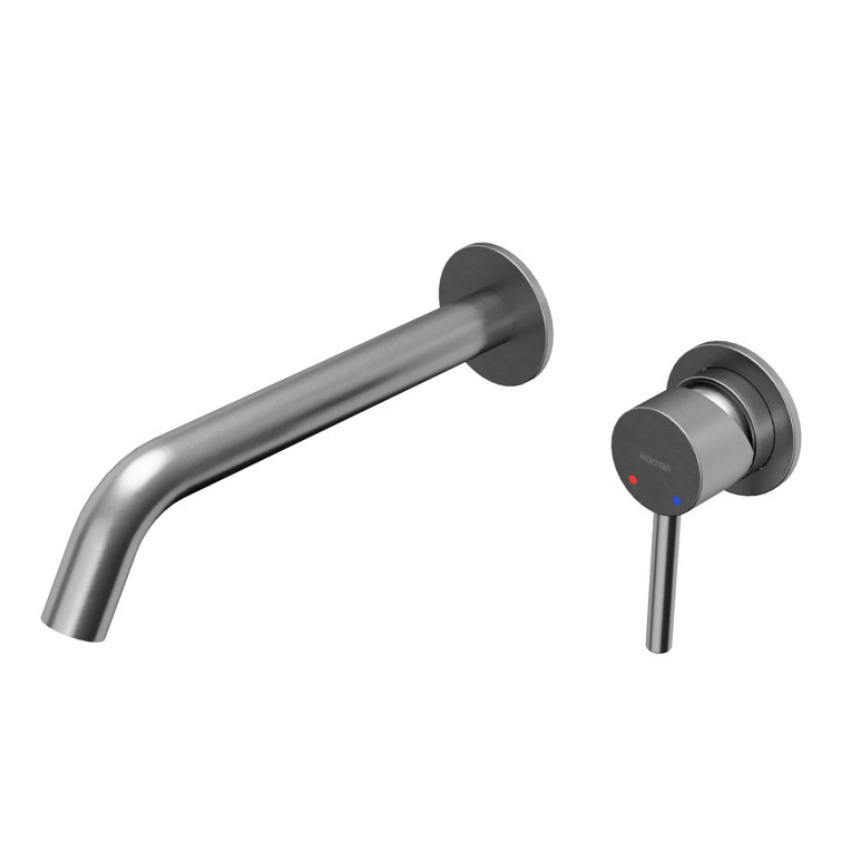 Stainless Steel Single Handle Wall-Mount Bathroom Faucet