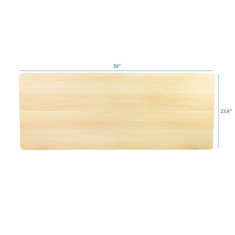 Cyan Chestnut Solid Particle Board 59" Universal Desk Top