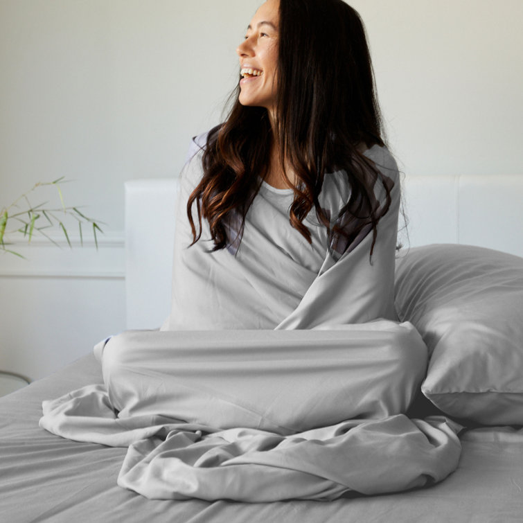 Stone Twin XL Bamboo Cotton Deep Pocket Sheet Set