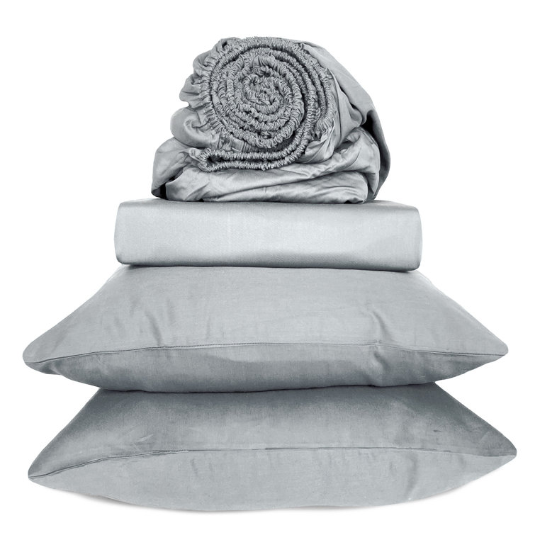 Stone Twin XL Bamboo Cotton Deep Pocket Sheet Set