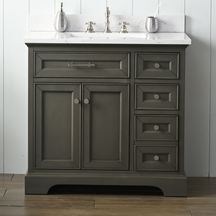Thompson 36'' Silver Gray Freestanding Bathroom Vanity