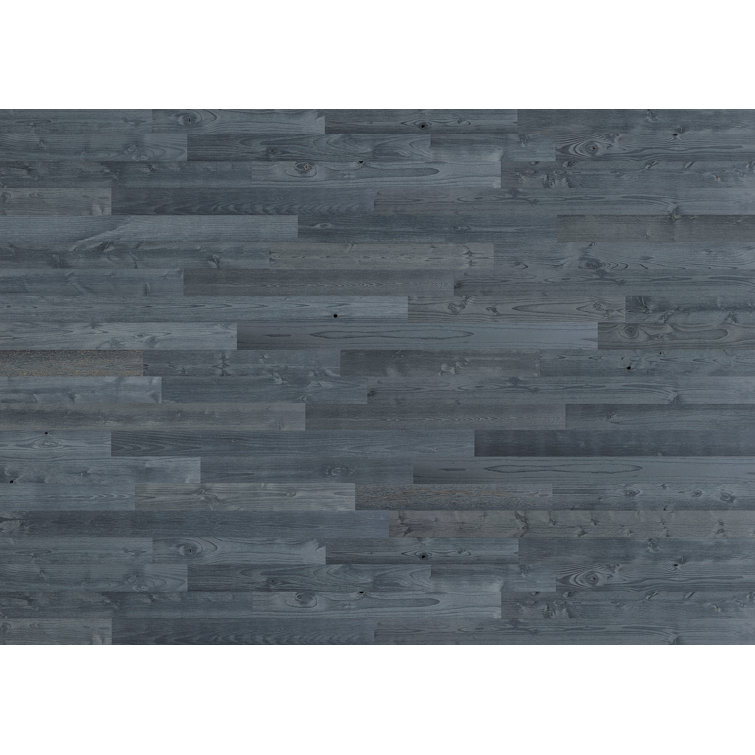 Fog Lake Blue Gray Reclaimed Wood Peel and Stick Wall Planks