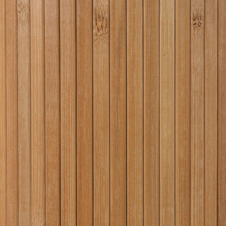 Natural Bamboo Wave Design Folding Room Divider